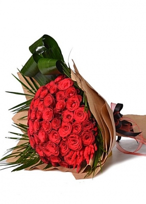 Kırmızı Gül Buketi 51 Adet